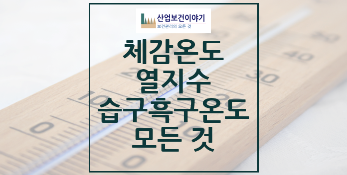 체감온도 열지수 습구흑구온도지수(WBGT) 체감온도 열지수 습구흑구온도지수(WBGT)