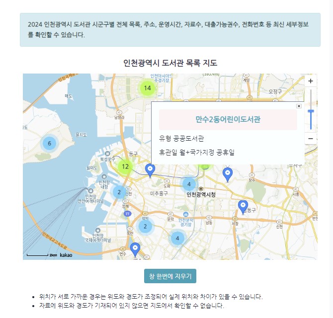 전국 도서관 목록 예시2